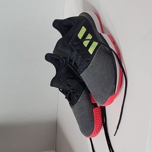 adidas SoleCourt Junior Tennis Shoe Core Black/Yellow CG6464